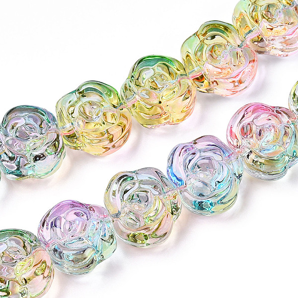 PandaHall Glass Beads Strands, Rose, Colorful, 12~12.5x14x8~8.5mm, Hole: 1.2mm, about 57~60pcs/strand, 13.19~13.58''(33.5~34.5cm) Glass...
PandaHall Glass Beads Strands, Rose, Colorful, 12~12.5x14x8~8.5mm, Hole: 1.2mm, about 57~60pcs/strand, 13.19~13.58''(33.5~34.5cm) Glass...