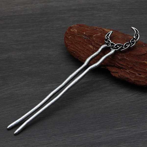 PandaHall Moon Alloy Hair Forks, Viking Hair Accessories for Women, Antique Silver, 145mm Alloy Moon
PandaHall Moon Alloy Hair Forks, Viking Hair Accessories for Women, Antique Silver, 145mm Alloy Moon