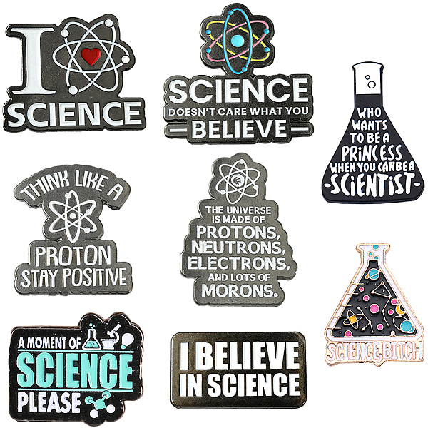 PandaHall SUNNYCLUE 8Pcs 8 Style Science Theme Word Enamel Pin, Gunmetal Alloy Badge for Backpack Clothes, Mixed Color, 18~35x23~35.5x1.5mm..., Multicolor
PandaHall SUNNYCLUE 8Pcs 8 Style Science Theme Word Enamel Pin, Gunmetal Alloy Badge for Backpack Clothes, Mixed Color, 18~35x23~35.5x1.5mm..., Multicolor