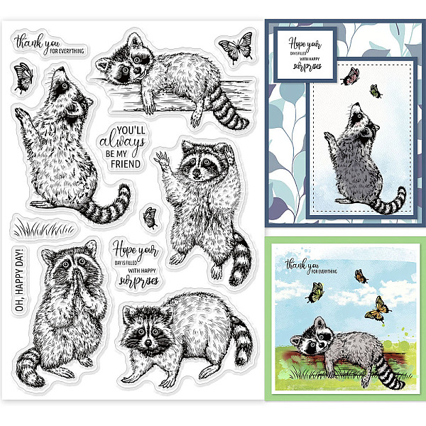 PandaHall GLOBLELAND Realistic Raccoons Clear Stamps Animals Butterfly Silicone Clear Stamp Seals for Cards Making DIY Scrapbooking Photo...
PandaHall GLOBLELAND Realistic Raccoons Clear Stamps Animals Butterfly Silicone Clear Stamp Seals for Cards Making DIY Scrapbooking Photo...