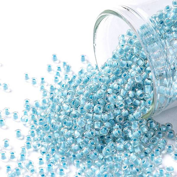 PandaHall TOHO Round Seed Beads, Japanese Seed Beads, (792) Inside Color AB Crystal/Sky Blue Lined, 11/0, 2.2mm, Hole: 0.8mm, about...
PandaHall TOHO Round Seed Beads, Japanese Seed Beads, (792) Inside Color AB Crystal/Sky Blue Lined, 11/0, 2.2mm, Hole: 0.8mm, about...