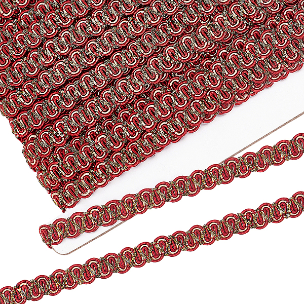 PandaHall BENECREAT 16.4 Yard Gimp Braid Trim, 0.4Inch Red Trim Polyester, Woven Fabric Trim Lace Trim Upholstery Trim for Process Sewing...
PandaHall BENECREAT 16.4 Yard Gimp Braid Trim, 0.4Inch Red Trim Polyester, Woven Fabric Trim Lace Trim Upholstery Trim for Process Sewing...