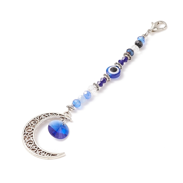PandaHall Glass & Resin Beaded Evil Eye Pendant Decorations, Lobster Clasp Charms, Clip-on Charms, for Keychain, Purse, Backpack Ornament..., Blue
PandaHall Glass & Resin Beaded Evil Eye Pendant Decorations, Lobster Clasp Charms, Clip-on Charms, for Keychain, Purse, Backpack Ornament..., Blue