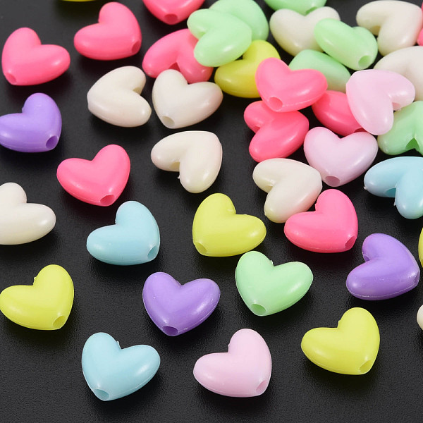 PandaHall Opaque Polystyrene Plastic Beads, Heart, Mixed Color, 9.5x11x5mm, Hole: 2mm, about 1700pcs/500g Plastic Heart Multicolor
PandaHall Opaque Polystyrene Plastic Beads, Heart, Mixed Color, 9.5x11x5mm, Hole: 2mm, about 1700pcs/500g Plastic Heart Multicolor