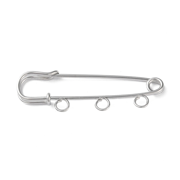 PandaHall Iron Brooch Findings, 3-Holes Kilt Pins for Lapel Pins Makings, Platinum, 50x17x5mm, Hole: 3.5mm Iron
PandaHall Iron Brooch Findings, 3-Holes Kilt Pins for Lapel Pins Makings, Platinum, 50x17x5mm, Hole: 3.5mm Iron
