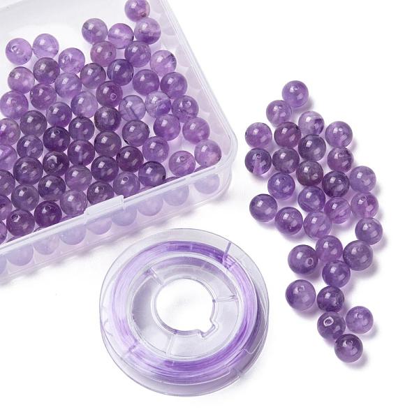 PandaHall 100Pcs 8mm Natural Amethyst Round Beads, with 10m Elastic Crystal Thread, for DIY Stretch Bracelets Making Kits, 8mm, Hole: 1mm...
PandaHall 100Pcs 8mm Natural Amethyst Round Beads, with 10m Elastic Crystal Thread, for DIY Stretch Bracelets Making Kits, 8mm, Hole: 1mm...