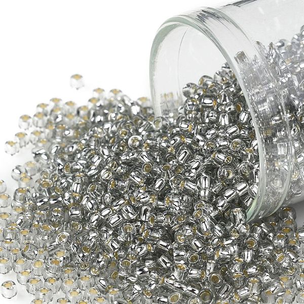 PandaHall TOHO Round Seed Beads, Japanese Seed Beads, (29A) Silver Lined Light Gray, 11/0, 2.2mm, Hole: 0.8mm, about 1110pcs/10g Glass Gray
PandaHall TOHO Round Seed Beads, Japanese Seed Beads, (29A) Silver Lined Light Gray, 11/0, 2.2mm, Hole: 0.8mm, about 1110pcs/10g Glass Gray