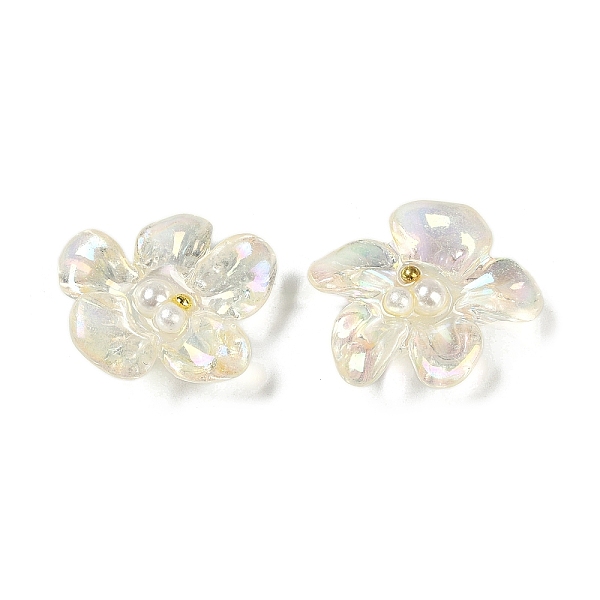PandaHall AB Color Transparent Epoxy Resin & ABS Pearl Decoden Cabochons, Flower with Steel Beads, Light Yellow, 20x23x7.5mm Epoxy Resin...
PandaHall AB Color Transparent Epoxy Resin & ABS Pearl Decoden Cabochons, Flower with Steel Beads, Light Yellow, 20x23x7.5mm Epoxy Resin...