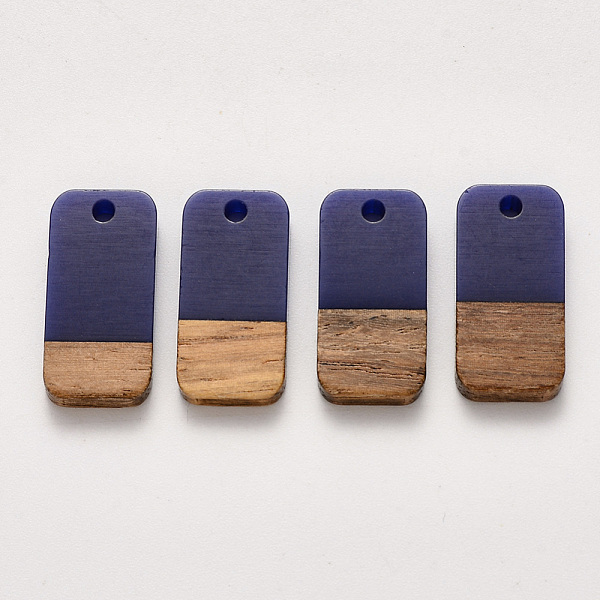 PandaHall Resin & Walnut Wood Pendants, Waxed, Rectangle, Blue, 20.5x10x3~4mm, Hole: 2mm Resin+Wood Rectangle Blue
PandaHall Resin & Walnut Wood Pendants, Waxed, Rectangle, Blue, 20.5x10x3~4mm, Hole: 2mm Resin+Wood Rectangle Blue