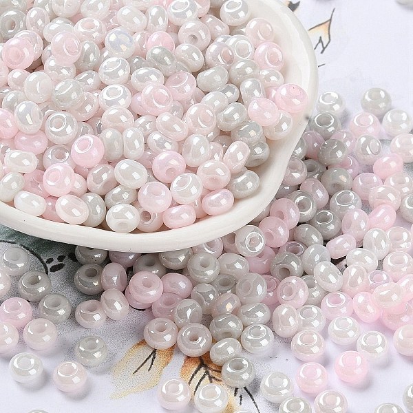PandaHall Glass Seed Beads, Opaque Colours Luster, Round, Colorful, 5~5.5x3~3.5mm, Hole: 1.5~1.6mm, about 3488pcs/pound Glass
PandaHall Glass Seed Beads, Opaque Colours Luster, Round, Colorful, 5~5.5x3~3.5mm, Hole: 1.5~1.6mm, about 3488pcs/pound Glass