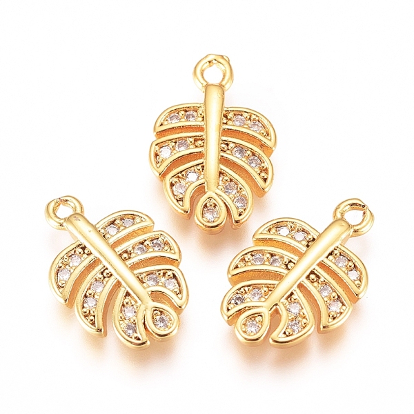 PandaHall Brass Micro Pave Cubic Zirconia Charms, Tropical Leaf Charms, Monstera Leaf, Clear, Golden, 14x9x2mm, Hole: 1mm Brass+Cubic...
PandaHall Brass Micro Pave Cubic Zirconia Charms, Tropical Leaf Charms, Monstera Leaf, Clear, Golden, 14x9x2mm, Hole: 1mm Brass+Cubic...