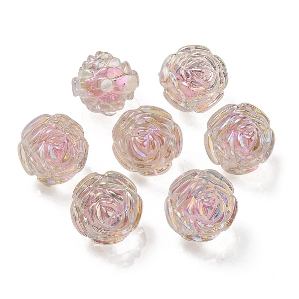 PandaHall UV Plating Rainbow Iridescent Acrylic Beads, Two Tone Bead in Bead, Rose, Misty Rose, 15.5x16x15mm, Hole: 3mm Acrylic Flower
PandaHall UV Plating Rainbow Iridescent Acrylic Beads, Two Tone Bead in Bead, Rose, Misty Rose, 15.5x16x15mm, Hole: 3mm Acrylic Flower