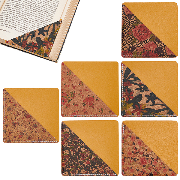 PandaHall SUPERFINDINGS 6Pcs 6 Styles Cork Bookmarks, PU Leather Embroidery Bookmark, Corner Page Marker, Square, Flower, 9.5x9.5x0.25cm...
PandaHall SUPERFINDINGS 6Pcs 6 Styles Cork Bookmarks, PU Leather Embroidery Bookmark, Corner Page Marker, Square, Flower, 9.5x9.5x0.25cm...