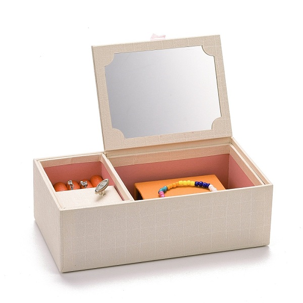 PandaHall Hand Crank Musical Jewelry Cardboard Boxes, Storage Boxes with Drawer & Mirror inside, for Girl's Gift, Rectangle with Ribbon...
PandaHall Hand Crank Musical Jewelry Cardboard Boxes, Storage Boxes with Drawer & Mirror inside, for Girl's Gift, Rectangle with Ribbon...