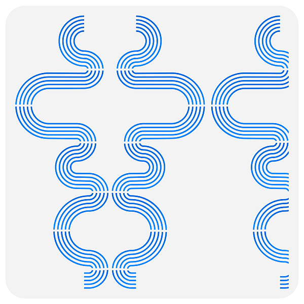 PandaHall FINGERINSPIRE Waves Stencil 11.8x11.8 inch Sound Wave Stencils Modern Waves Painting Stencils Plastic Geometric Line Pattern...
PandaHall FINGERINSPIRE Waves Stencil 11.8x11.8 inch Sound Wave Stencils Modern Waves Painting Stencils Plastic Geometric Line Pattern...