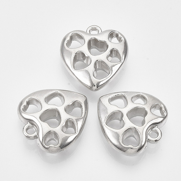 PandaHall CCB Plastic Pendants, Heart, Platinum, 26.5x24.5x8.5mm, Hole: 2.5mm, about 220pcs/500g Plastic Heart
PandaHall CCB Plastic Pendants, Heart, Platinum, 26.5x24.5x8.5mm, Hole: 2.5mm, about 220pcs/500g Plastic Heart