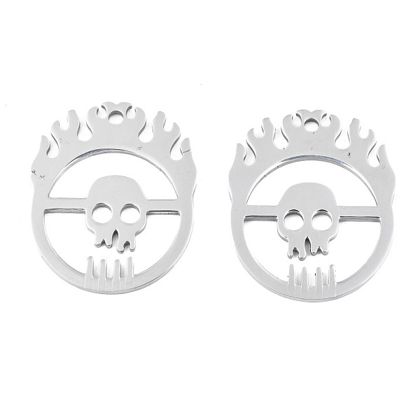 PandaHall 304 Stainless Steel Pendants, Laser Cut, for Halloween, Skull, Stainless Steel Color, 35x29x1.5mm, Hole: 2mm 304 Stainless Steel...
PandaHall 304 Stainless Steel Pendants, Laser Cut, for Halloween, Skull, Stainless Steel Color, 35x29x1.5mm, Hole: 2mm 304 Stainless Steel...