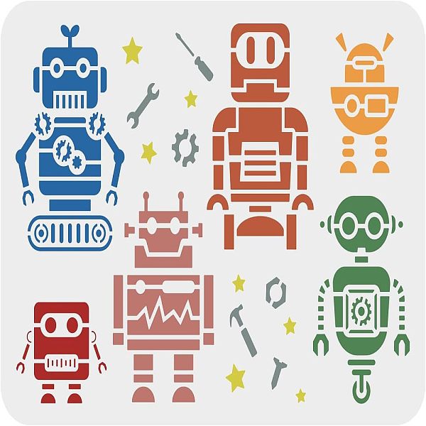 PandaHall FINGERINSPIRE Robot Stencils 11.7x8.3 inch Robots Painting Stencil Plastic Screw Nut Screwdriver Wrench Hammer Pattern Stencils...
PandaHall FINGERINSPIRE Robot Stencils 11.7x8.3 inch Robots Painting Stencil Plastic Screw Nut Screwdriver Wrench Hammer Pattern Stencils...