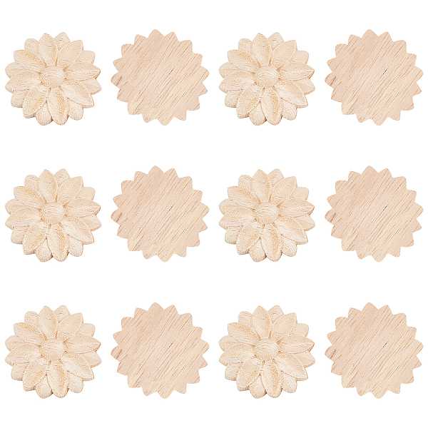 PandaHall SUPERFINDINGS 12Pcs Flower Rubber Wooden Carved Decor Applique, for Home Furniture Corner Decorations Accessories, BurlyWood..., Orange
PandaHall SUPERFINDINGS 12Pcs Flower Rubber Wooden Carved Decor Applique, for Home Furniture Corner Decorations Accessories, BurlyWood..., Orange