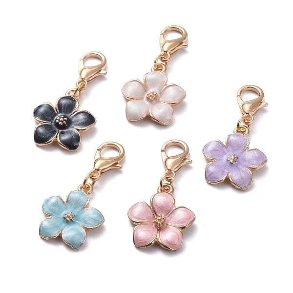 PandaHall Golden Plated Zinc Alloy Pendants, with Enamel and Lobster Claw Clasps, Flower, Mixed Color, 30mm, Flower: 17x14x3mm Alloy+Enamel..., Multicolor
PandaHall Golden Plated Zinc Alloy Pendants, with Enamel and Lobster Claw Clasps, Flower, Mixed Color, 30mm, Flower: 17x14x3mm Alloy+Enamel..., Multicolor