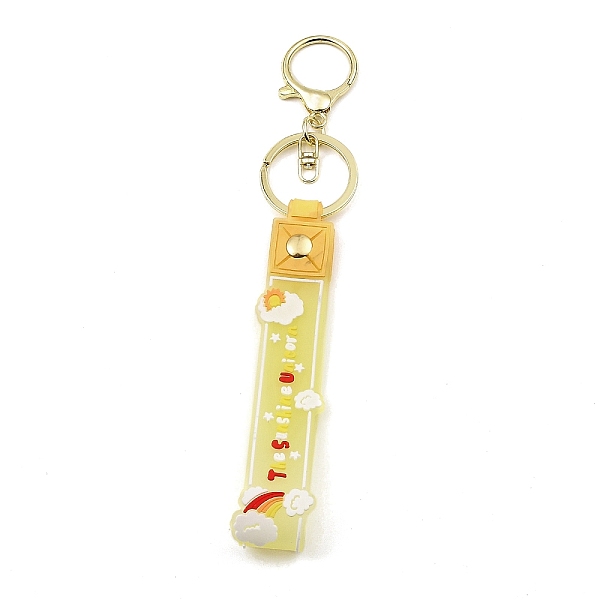 PandaHall Cloud PVC Rope Keychains, with Zinc Alloy Finding, for Bag Quicksand Bottle Pendant Decoration, Yellow, 17.5cm Alloy Cloud Yellow
PandaHall Cloud PVC Rope Keychains, with Zinc Alloy Finding, for Bag Quicksand Bottle Pendant Decoration, Yellow, 17.5cm Alloy Cloud Yellow