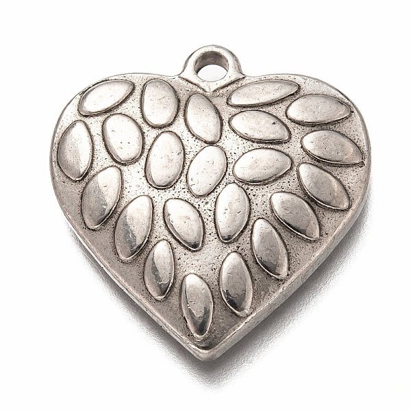 PandaHall 304 Stainless Steel Pendants, Heart, Stainless Steel Color, 26.5x25x4mm, Hole: 2mm 304 Stainless Steel Heart
PandaHall 304 Stainless Steel Pendants, Heart, Stainless Steel Color, 26.5x25x4mm, Hole: 2mm 304 Stainless Steel Heart