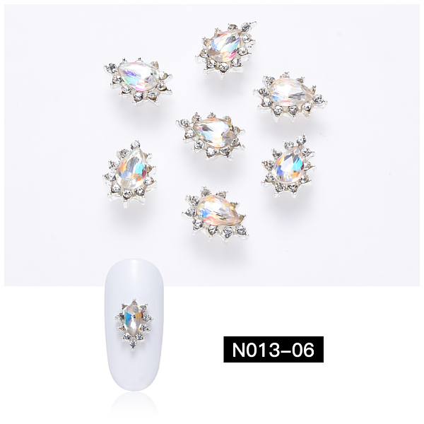 PandaHall Nail Art Decoration Accessories, with Platinum Alloy & Glass, Teardrop, Crystal, 10x7x4mm Glass Teardrop Clear
PandaHall Nail Art Decoration Accessories, with Platinum Alloy & Glass, Teardrop, Crystal, 10x7x4mm Glass Teardrop Clear