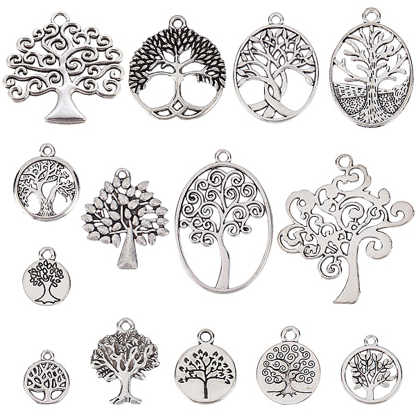 PandaHall SUNNYCLUE 56Pcs 14 Styles Tibetan Style Alloy Pendants, Tree of Life Charm, Antique Silver, 13.5~42x10~38x1~2.5mm, hole: 1.5~2.5mm...
PandaHall SUNNYCLUE 56Pcs 14 Styles Tibetan Style Alloy Pendants, Tree of Life Charm, Antique Silver, 13.5~42x10~38x1~2.5mm, hole: 1.5~2.5mm...