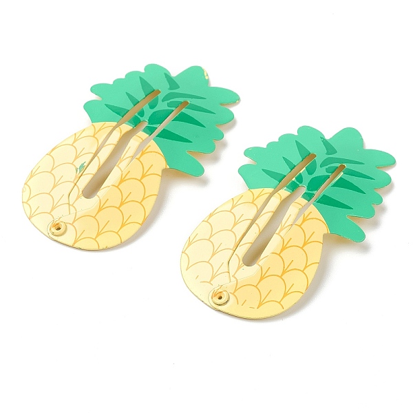 PandaHall Baking Painted Iron Snap Hair Clips, for Children's Day, Pineapple, Yellow, 48.5x28.5x2.5mm Iron Yellow
PandaHall Baking Painted Iron Snap Hair Clips, for Children's Day, Pineapple, Yellow, 48.5x28.5x2.5mm Iron Yellow