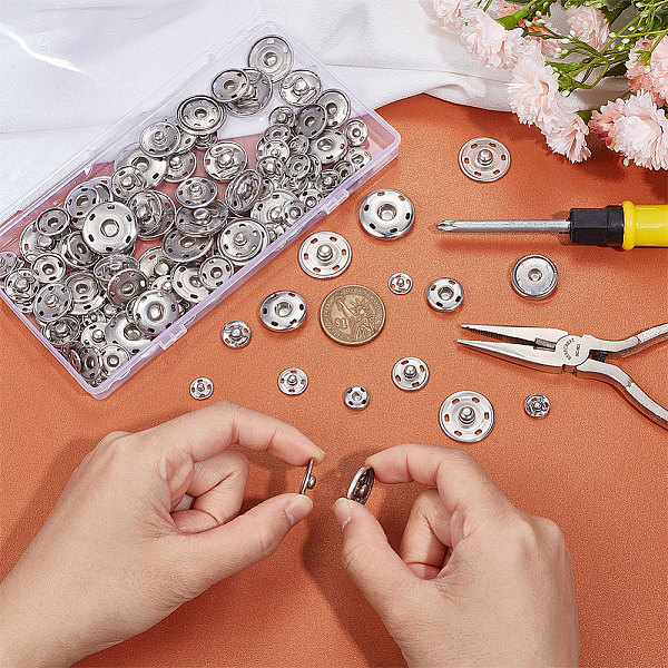PandaHall UNICRAFTALE 75 Sets 5 Style 202 Stainless Steel Sew-On Snap Buttons Metal Clothing Snaps Sewing Snaps Sewing Buttons for Sewing...
PandaHall UNICRAFTALE 75 Sets 5 Style 202 Stainless Steel Sew-On Snap Buttons Metal Clothing Snaps Sewing Snaps Sewing Buttons for Sewing...