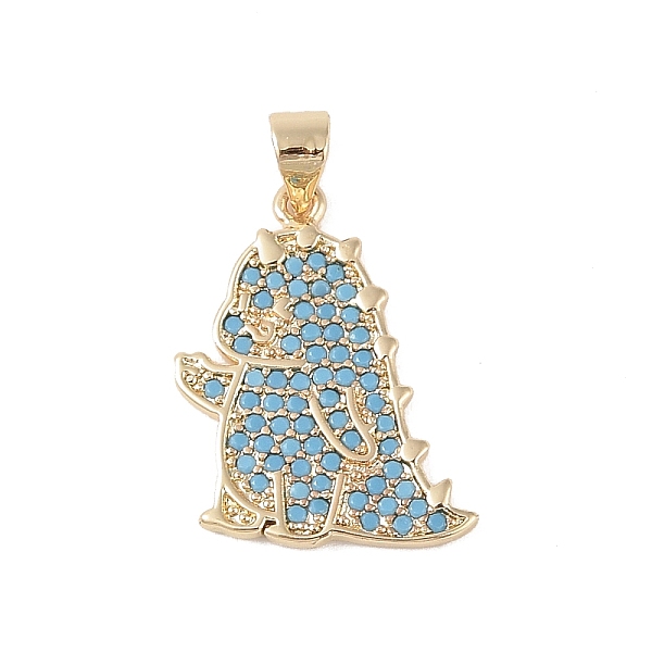 PandaHall Brass Micro Pave Cubic Zirconia Pendants, Real 18K Gold Plated, Dinosaur, Light Sky Blue, 22x18x2mm, Hole: 4x3.5mm Brass+Cubic...
PandaHall Brass Micro Pave Cubic Zirconia Pendants, Real 18K Gold Plated, Dinosaur, Light Sky Blue, 22x18x2mm, Hole: 4x3.5mm Brass+Cubic...