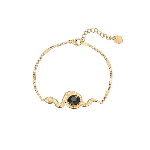 PandaHall Cubic Zirconia Snake Link Bracelets with Stainless Steel Chains, Golden, no size Cubic Zirconia Snake
PandaHall Cubic Zirconia Snake Link Bracelets with Stainless Steel Chains, Golden, no size Cubic Zirconia Snake