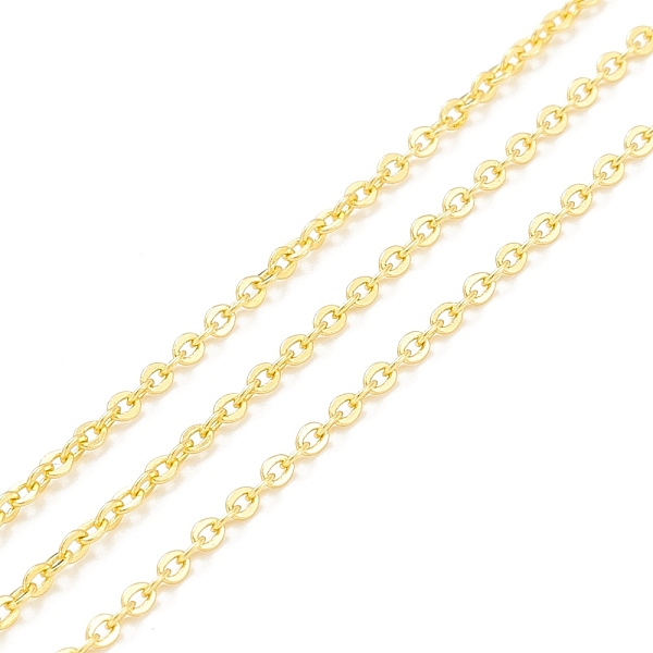 PandaHall Brass Cable Chains, Long-Lasting Plated, with Spool, Cadmium Free & Lead Free, Soldered, Real 18K Gold Plated, 2x1.5x0.3mm, about...
PandaHall Brass Cable Chains, Long-Lasting Plated, with Spool, Cadmium Free & Lead Free, Soldered, Real 18K Gold Plated, 2x1.5x0.3mm, about...