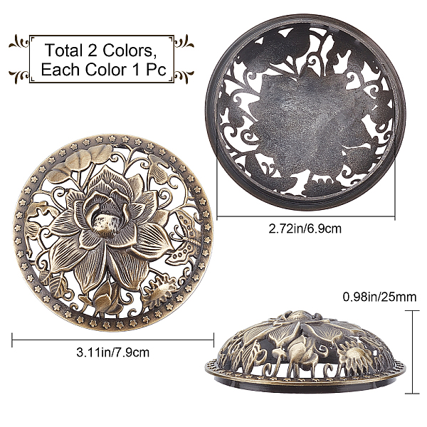 PandaHall GORGECRAFT 2PCS Candle Cover Topper Lotus Flowers Pattern Gold Red Alloy Candle Toppers Jar Candle Topper Shade Sleeves Lids...
PandaHall GORGECRAFT 2PCS Candle Cover Topper Lotus Flowers Pattern Gold Red Alloy Candle Toppers Jar Candle Topper Shade Sleeves Lids...