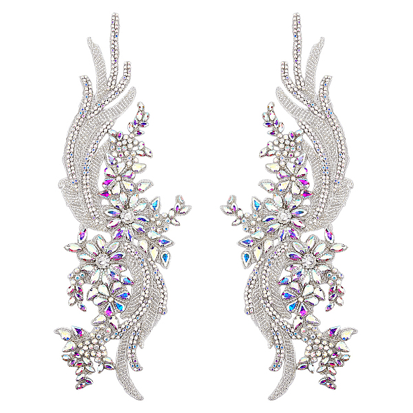 PandaHall Glass Rhinestone Flower Appliques, Polyester Embroidery Lace Ornament Accessories, Crystal AB, 370x140x9mm Polyester Flower White
PandaHall Glass Rhinestone Flower Appliques, Polyester Embroidery Lace Ornament Accessories, Crystal AB, 370x140x9mm Polyester Flower White