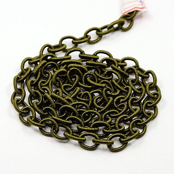 PandaHall Handmade Nylon Cable Chains Loop, Oval, Olive Drab, 8~9x11~13x2mm, about 85cm/strand, 33.5 inch Nylon Green
PandaHall Handmade Nylon Cable Chains Loop, Oval, Olive Drab, 8~9x11~13x2mm, about 85cm/strand, 33.5 inch Nylon Green