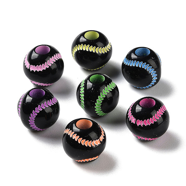 PandaHall Spray Printed Opaque Acrylic European Beads, Large Hole Beads, Tennis, Mixed Color, 11x10.5mm, Hole: 4mm, about 1000pcs/500g..., Multicolor
PandaHall Spray Printed Opaque Acrylic European Beads, Large Hole Beads, Tennis, Mixed Color, 11x10.5mm, Hole: 4mm, about 1000pcs/500g..., Multicolor