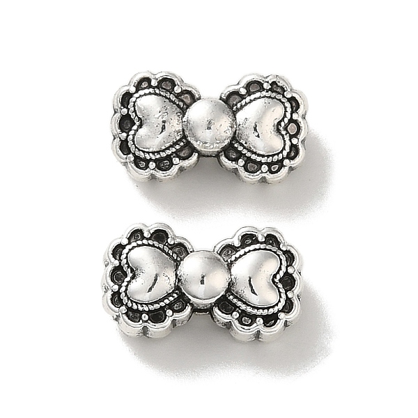 PandaHall Tibetan Style Alloy Beads, Cadmium Free & Lead Free, Bowknot, Antique Silver, 7.5x13x6mm, Hole: 1.8mm, about 540pcs/1000g Alloy...
PandaHall Tibetan Style Alloy Beads, Cadmium Free & Lead Free, Bowknot, Antique Silver, 7.5x13x6mm, Hole: 1.8mm, about 540pcs/1000g Alloy...