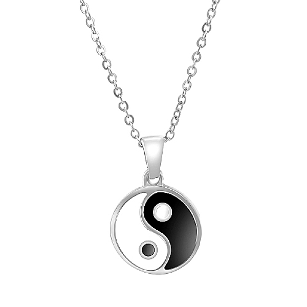 PandaHall Stainless Steel Pendant Necklaces, Yin Yang, Stainless Steel Color, 17.72 inch(45cm) Stainless Steel Yin-yang
PandaHall Stainless Steel Pendant Necklaces, Yin Yang, Stainless Steel Color, 17.72 inch(45cm) Stainless Steel Yin-yang