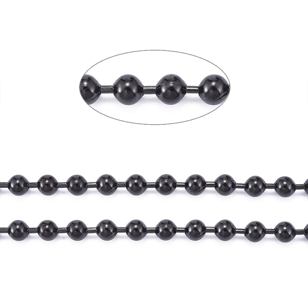 PandaHall 304 Stainless Steel Ball Chains, with Spool, Electrophoresis Black, 4mm, about 32.8 Feet(10m)/roll 304 Stainless Steel
PandaHall 304 Stainless Steel Ball Chains, with Spool, Electrophoresis Black, 4mm, about 32.8 Feet(10m)/roll 304 Stainless Steel