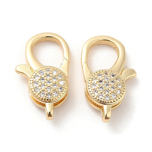 PandaHall Brass Micro Pave Clear Cubic Zirconia Lobster Claw Clasps, Real 18K Gold Plated, 17.5x10x4mm, Hole: 1.2mm Brass+Cubic Zirconia...
PandaHall Brass Micro Pave Clear Cubic Zirconia Lobster Claw Clasps, Real 18K Gold Plated, 17.5x10x4mm, Hole: 1.2mm Brass+Cubic Zirconia...
