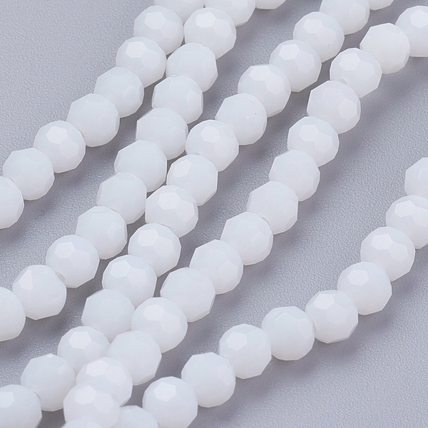 PandaHall Faceted(32 Facets) Round Glass Beads Strands, White, 4mm, Hole: 1mm, about 88~90pcs/strand, 28~30cm Glass Round White
PandaHall Faceted(32 Facets) Round Glass Beads Strands, White, 4mm, Hole: 1mm, about 88~90pcs/strand, 28~30cm Glass Round White