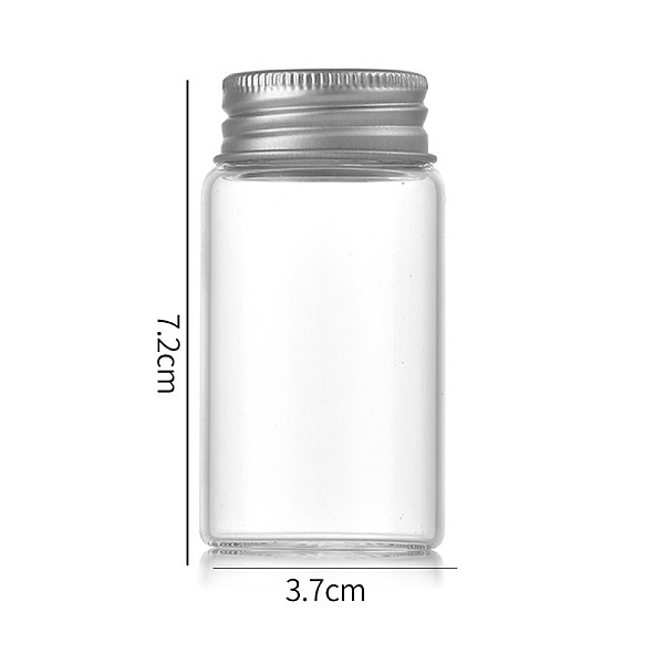 PandaHall Clear Glass Bottles Bead Containers, Screw Top Bead Storage Tubes with Aluminum Cap, Column, Silver, 3.7x7cm, Capacity: 50ml...
PandaHall Clear Glass Bottles Bead Containers, Screw Top Bead Storage Tubes with Aluminum Cap, Column, Silver, 3.7x7cm, Capacity: 50ml...