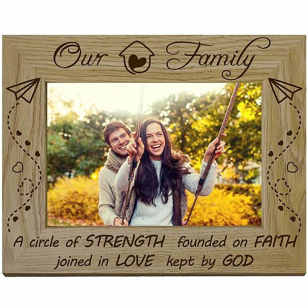 PandaHall CREATCABIN Our Family Picture Frame Wood Photo Frames Engraved Display Wooden Tabletop Postcard Frame for Hanging Wall Gallery...
PandaHall CREATCABIN Our Family Picture Frame Wood Photo Frames Engraved Display Wooden Tabletop Postcard Frame for Hanging Wall Gallery...
