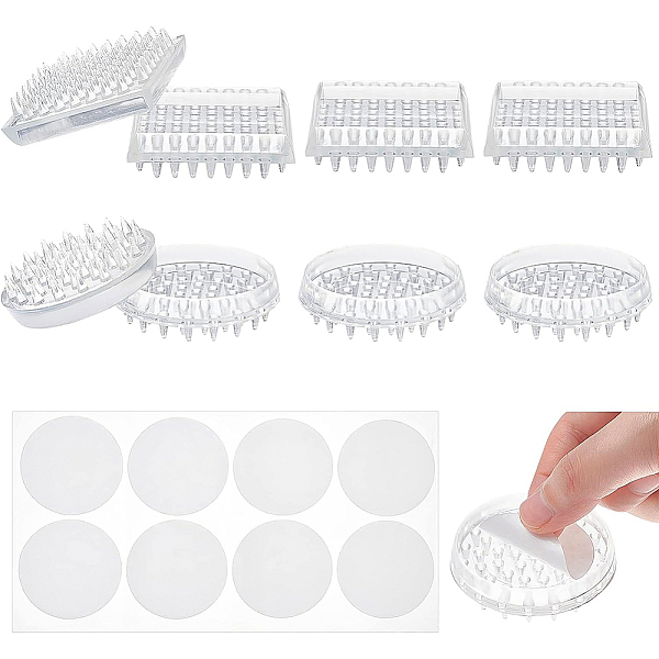 PandaHall BENECREAT 16Pcs 2 Style Transparent Carpet Protectors, Round and Square Spiked Floor Castor for Sofas Tables Chairs Other..., Clear
PandaHall BENECREAT 16Pcs 2 Style Transparent Carpet Protectors, Round and Square Spiked Floor Castor for Sofas Tables Chairs Other..., Clear