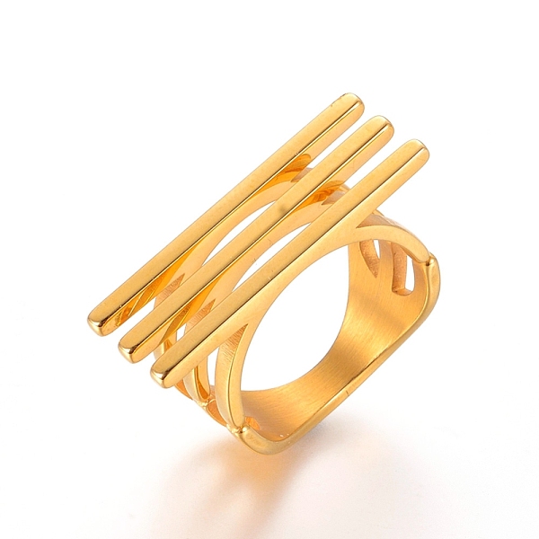 PandaHall 304 Stainless Steel Finger Rings, Golden, Size 7, 17mm 304 Stainless Steel
PandaHall 304 Stainless Steel Finger Rings, Golden, Size 7, 17mm 304 Stainless Steel
