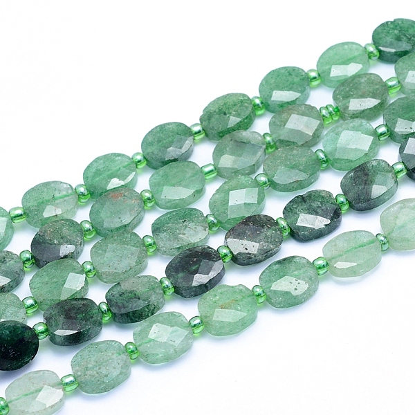 PandaHall Natural Green Strawberry Quartz Beads Strands, Faceted, Oval, 10~10.5x8~9x4~4.5mm, Hole: 1mm, about 33pcs/strand, 15.55 inch...
PandaHall Natural Green Strawberry Quartz Beads Strands, Faceted, Oval, 10~10.5x8~9x4~4.5mm, Hole: 1mm, about 33pcs/strand, 15.55 inch...