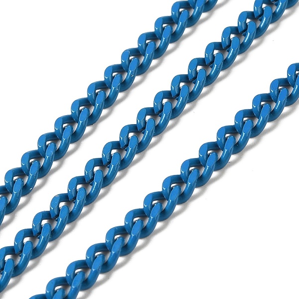 PandaHall Spray Painted 304 Stainless Steel Curb Chains, with Spool, Unwelded, Dodger Blue, 5x3.5x1.6mm 304 Stainless Steel
PandaHall Spray Painted 304 Stainless Steel Curb Chains, with Spool, Unwelded, Dodger Blue, 5x3.5x1.6mm 304 Stainless Steel