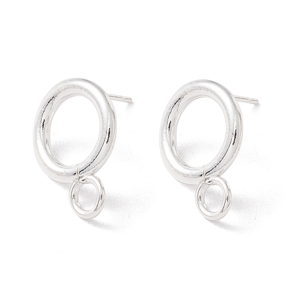 PandaHall 304 Stainless Steel Stud Earring Findings, with 316 Surgical Stainless Steel Pins and Horizontal Loops, Ring, 925 Sterling Silver...
PandaHall 304 Stainless Steel Stud Earring Findings, with 316 Surgical Stainless Steel Pins and Horizontal Loops, Ring, 925 Sterling Silver...
