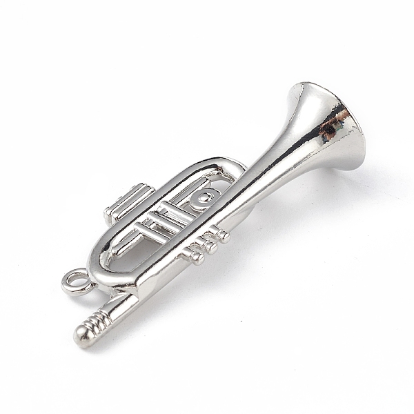 PandaHall Alloy Pendants, Cadmium Free & Lead Free, Trumpet Charm, Platinum, 51x20x14.5mm, Hole: 3mm Alloy Musical Instruments
PandaHall Alloy Pendants, Cadmium Free & Lead Free, Trumpet Charm, Platinum, 51x20x14.5mm, Hole: 3mm Alloy Musical Instruments
